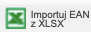 Przycisk Importuj EAN z XLSX