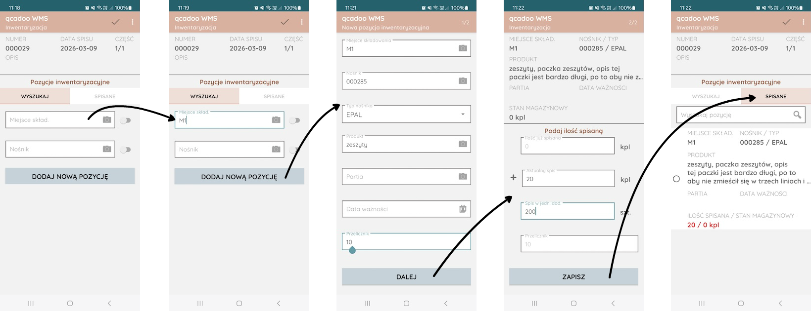 Inwentaryzacja z ukrytymi pozycjami